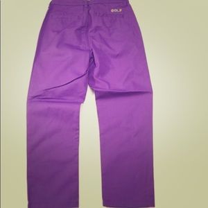 Purple golf pants